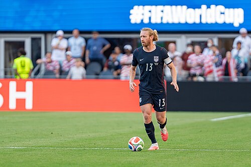 Tim Ream during Belgium v United States at the 2026 FIFA World Cup