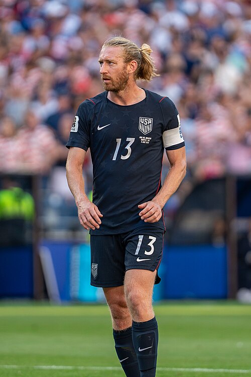 Tim Ream during Belgium v United States at the 2026 FIFA World Cup