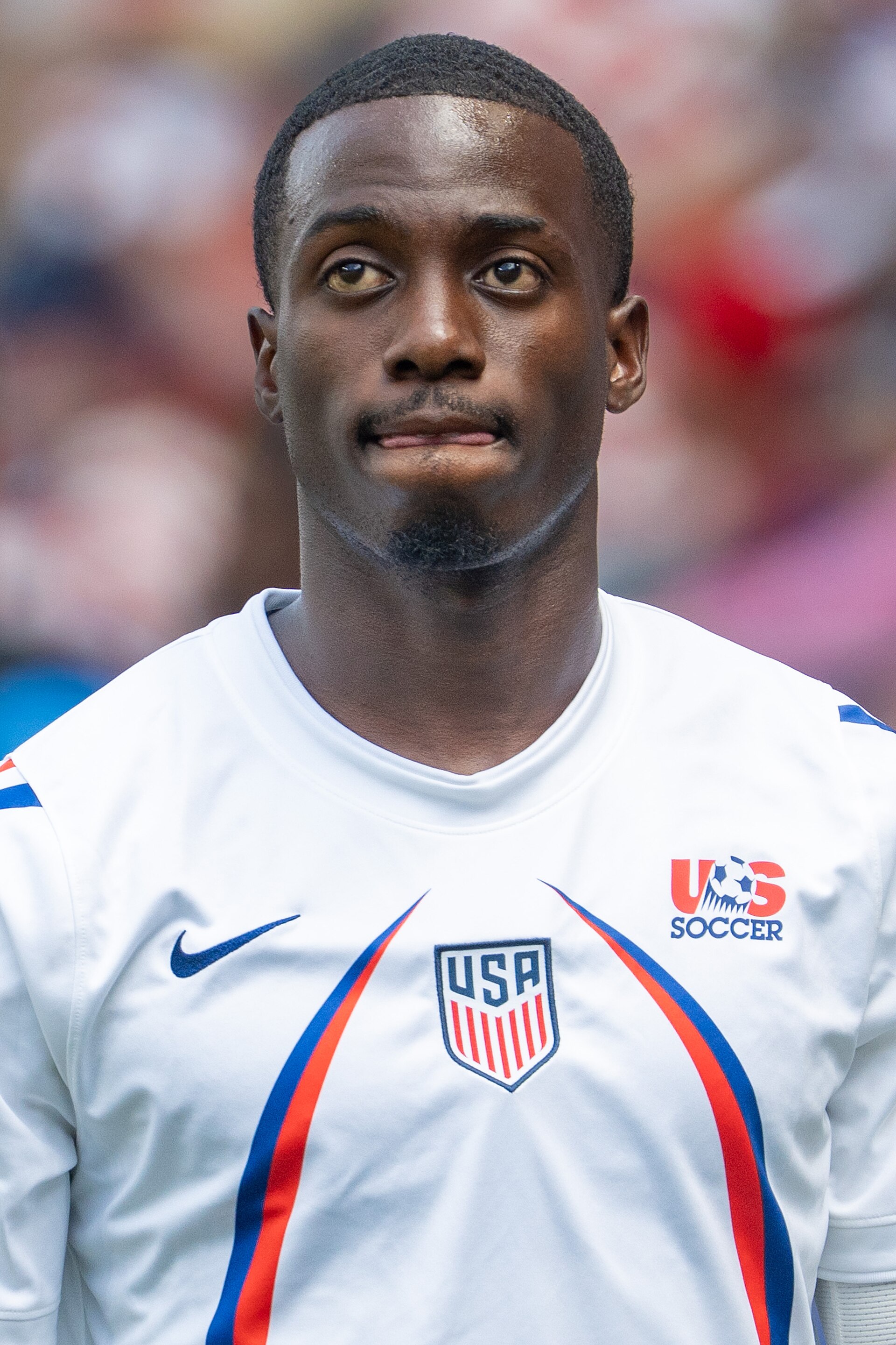 Tim Weah during United States v Australia on 19 June 2026 at the 2026 FIFA World Cup