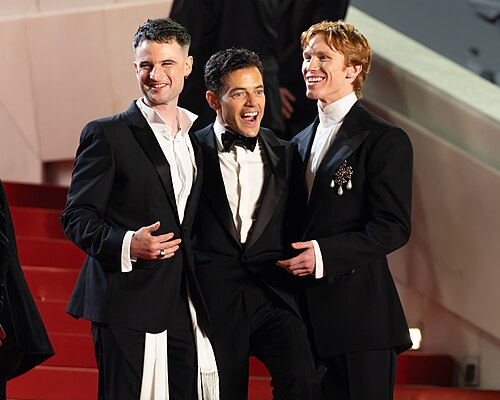 Tom Sturridge, Rami Malek and Luther Ford at Cannes Film Festival 2026 at the premiere of "The Man I Love"