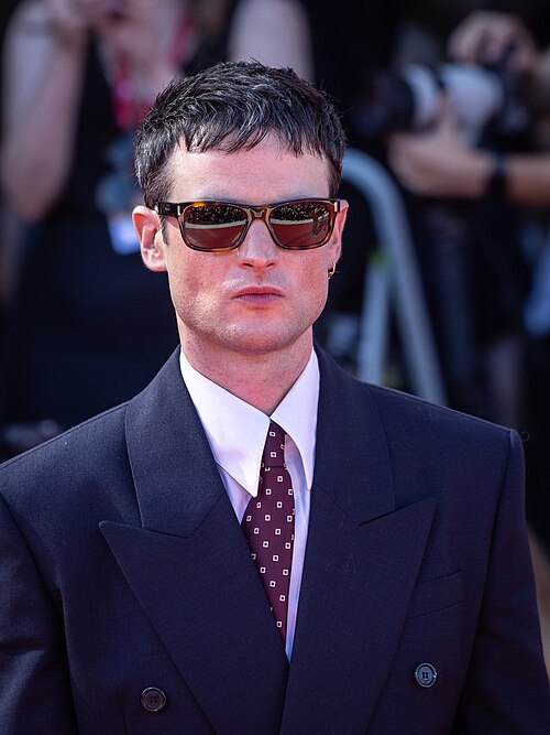 Actor Tom Sturridge at the 2025 Venice Film Festival