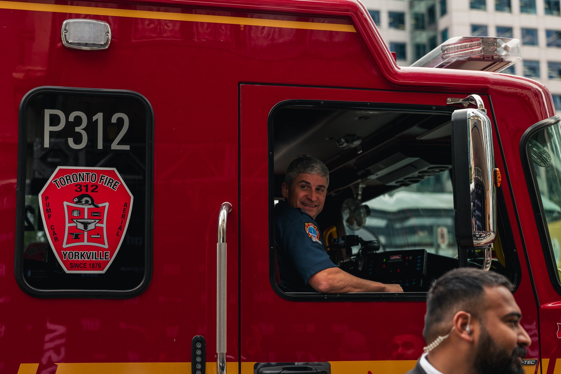 Fire brigade outside Princess of Wales Theatre during TIFF 2026