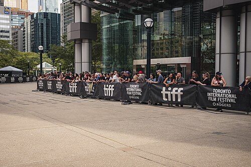 Fans waiting outside Roy Thomson Hall during TIFF 2026