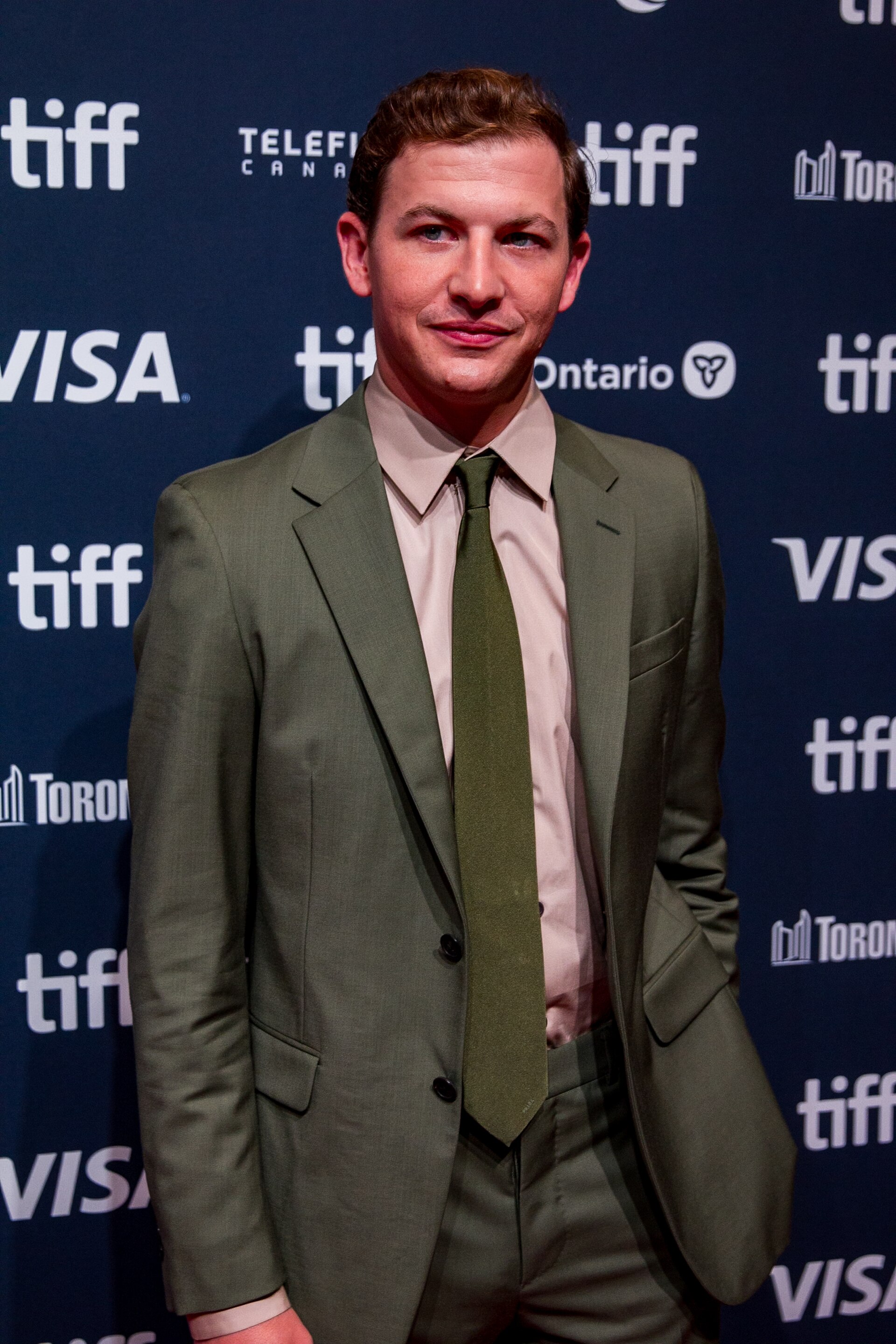 Tye Sheridan, actor, at the 2024 Toronto International Film Festival (TIFF) for the movie The Order.