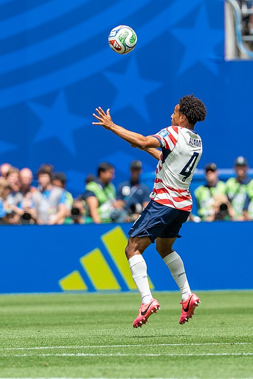 Tyler Adams during United States v Australia on 19 June 2026 at the 2026 FIFA World Cup