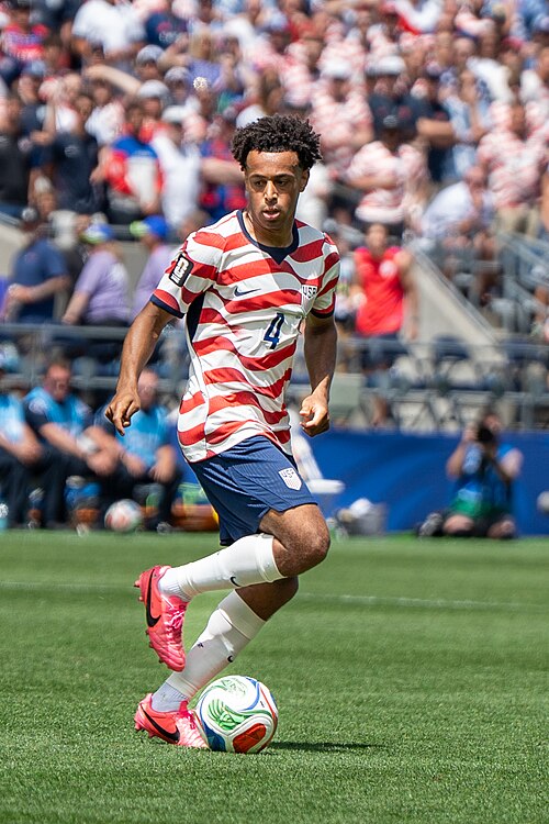 Tyler Adams during United States v Australia on 19 June 2026 at the 2026 FIFA World Cup