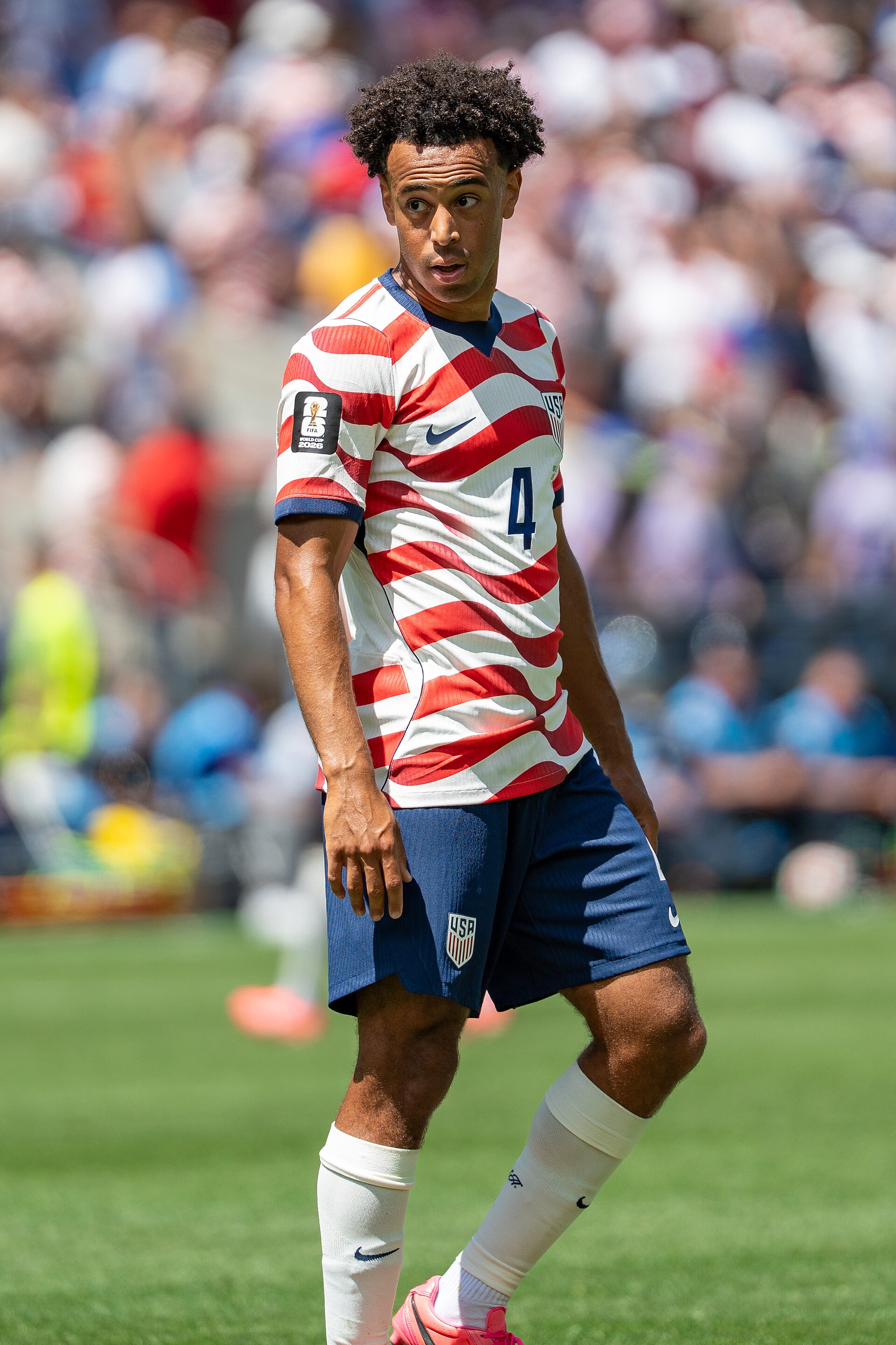 Tyler Adams during United States v Australia on 19 June 2026 at the 2026 FIFA World Cup