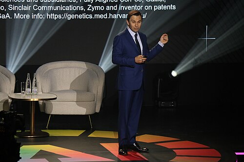 David Sinclair at the 2025 UN AI for Good Summit in Geneva