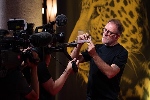Valerio Mastandrea on the red carpet at the 79th Locarno Film Festival 2026