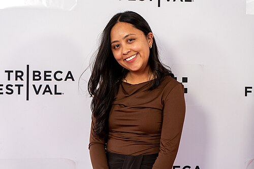Veronica Barbosa at the premiere of "Crooks" at the 25th Tribeca Film Festival in New York City.