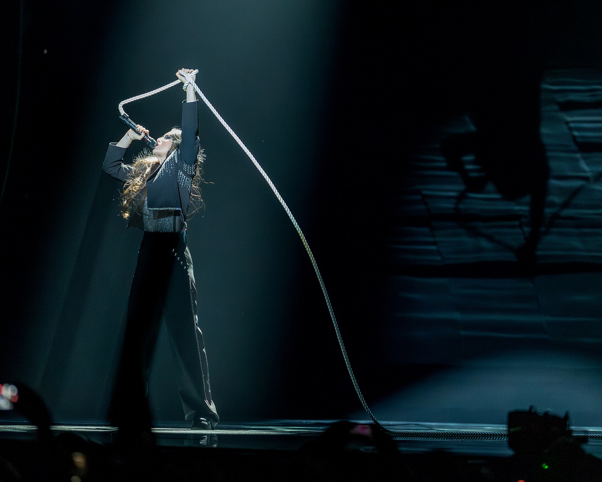 Veronica Fusaro performing Alice, representing Switzerland in the 2nd Semi Final of the 2026 Eurovision Song Contest in Vienna