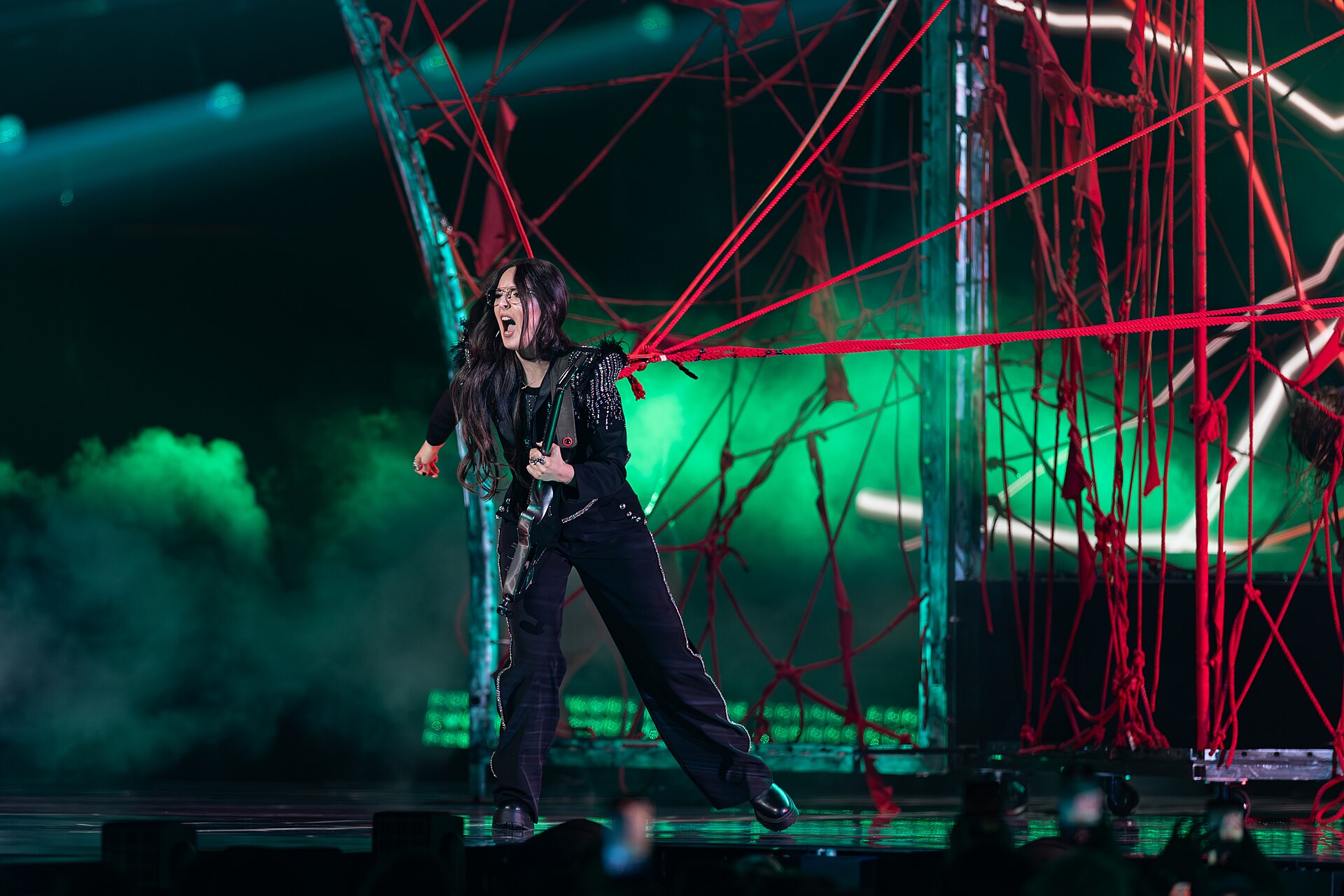 Veronica Fusaro performing Alice, representing Switzerland in the 2nd Semi Final of the 2026 Eurovision Song Contest in Vienna