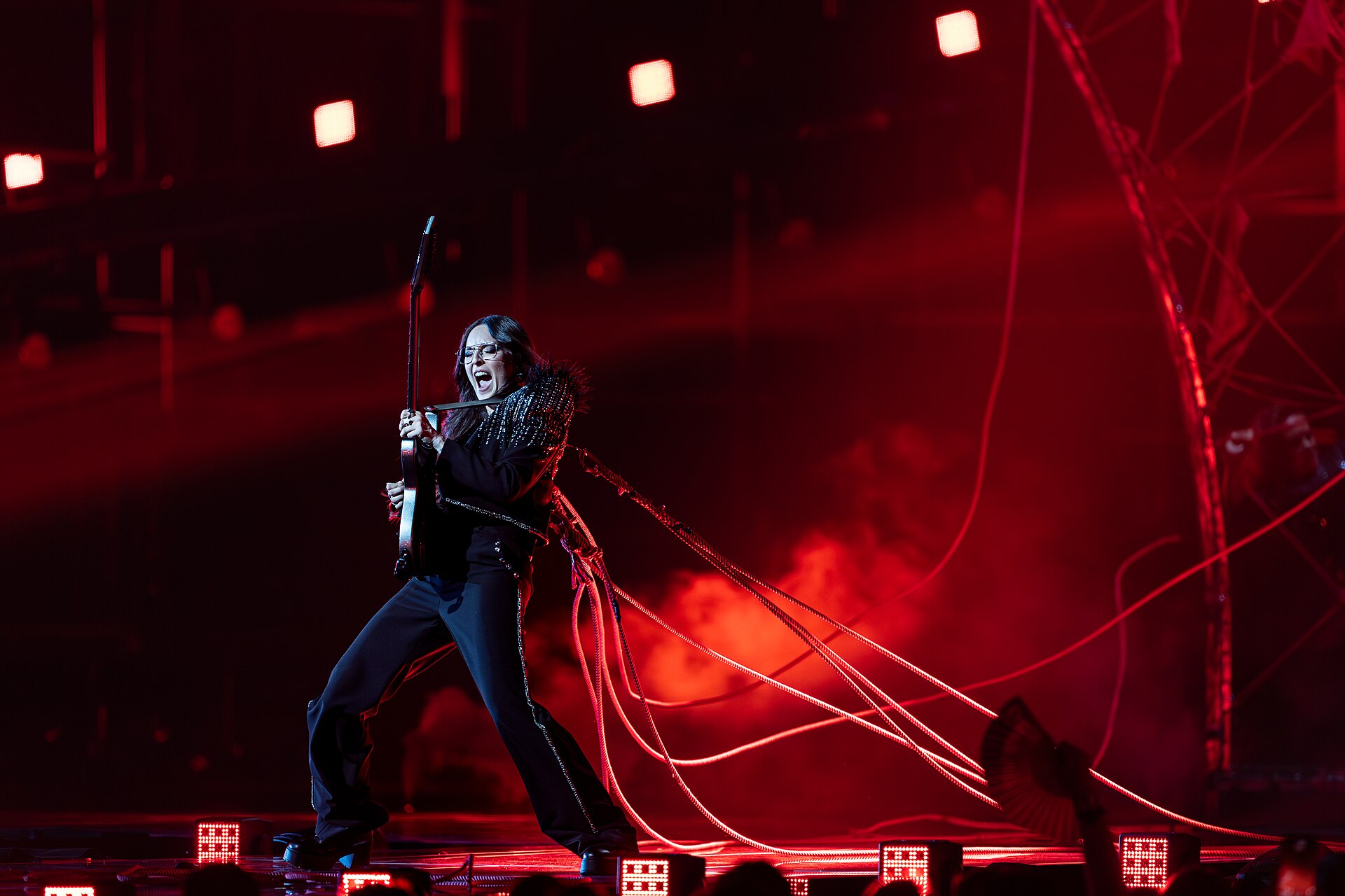 Veronica Fusaro performing Alice, representing Switzerland in the 2nd Semi Final of the 2026 Eurovision Song Contest in Vienna