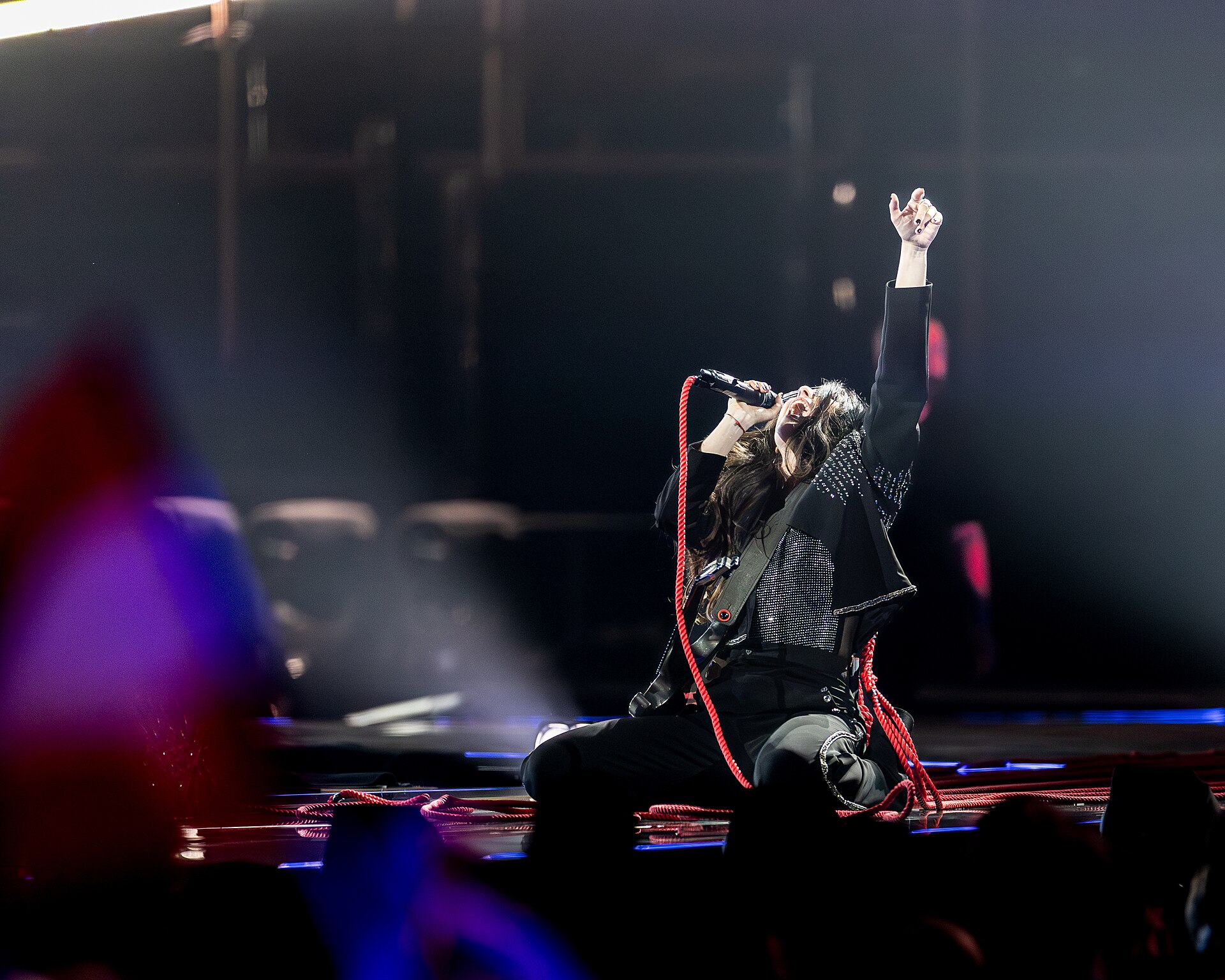 Veronica Fusaro performing Alice, representing Switzerland in the 2nd Semi Final of the 2026 Eurovision Song Contest in Vienna