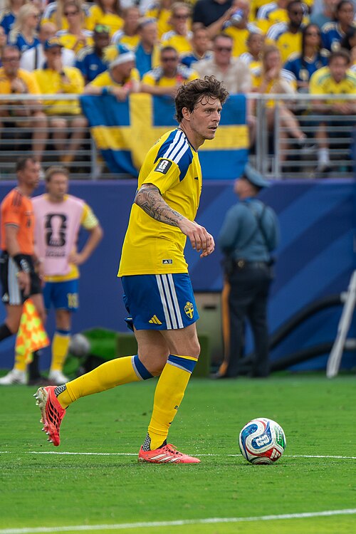 Victor Lindelof during France v Sweden at the 2026 FIFA World Cup