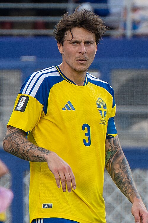 Victor Lindelof during France v Sweden at the 2026 FIFA World Cup