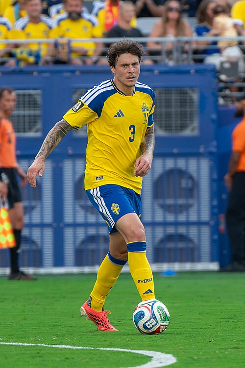 Victor Lindelof during France v Sweden at the 2026 FIFA World Cup