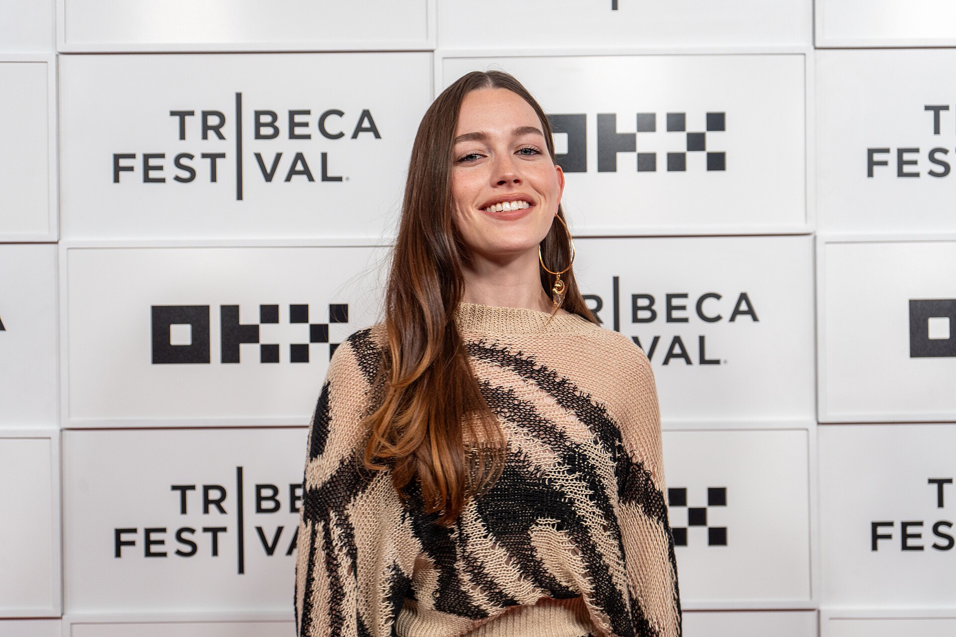 Victoria Pedretti at the premiere of "The Last Day" at the 25th Tribeca Film Festival in New York City.