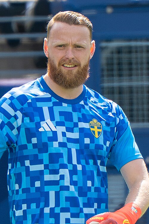 Viktor Johansson during France v Sweden at the 2026 FIFA World Cup