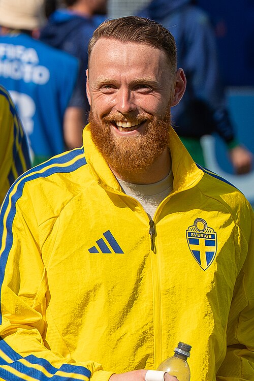 Viktor Johansson during France v Sweden at the 2026 FIFA World Cup