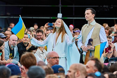 Viktoria Leléka and Yaroslav Dzhus on Eurovision Turquoise Carpet 2026 007