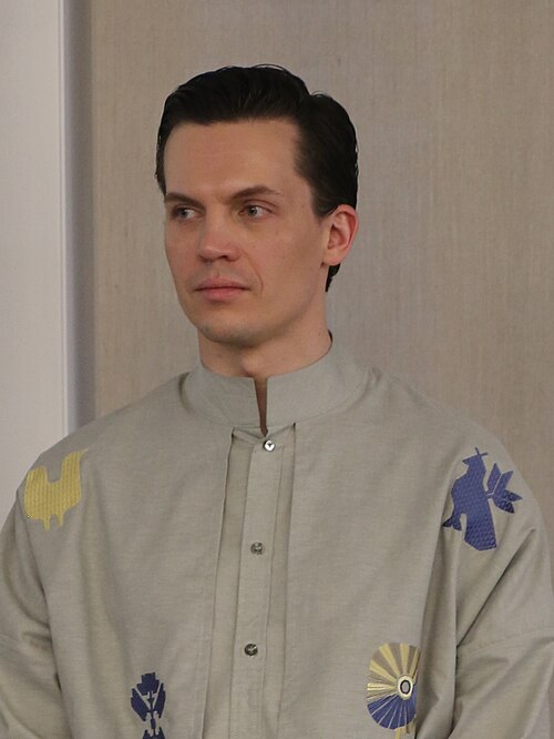 Yaroslav Dzhus stands with his bandura during his meeting with the Ukrainian diaspora before the 2026 Eurovision Song Contest, Vienna, Austria, 11 May 2026