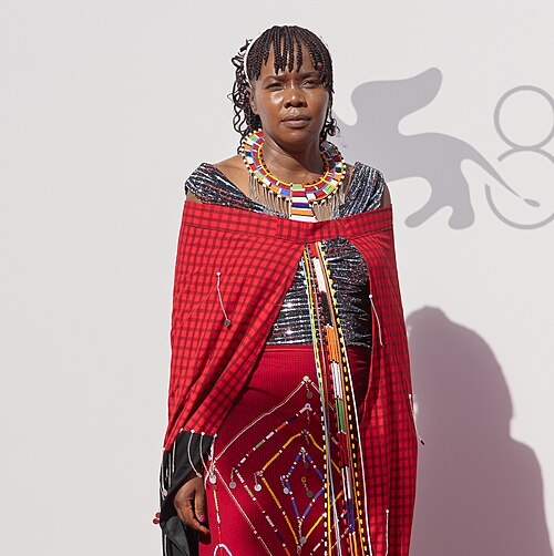 Vincho Nchogu, Director, at 82nd Venice International Film Festival in Venice, Italy for the film One Woman on bra.