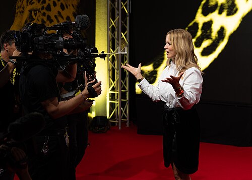 Virginie Efira on the red carpet at the 79th Locaro Film Festival 2026