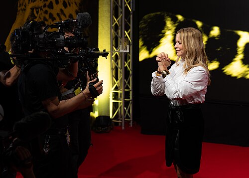 Virginie Efira on the red carpet at the 79th Locaro Film Festival 2026