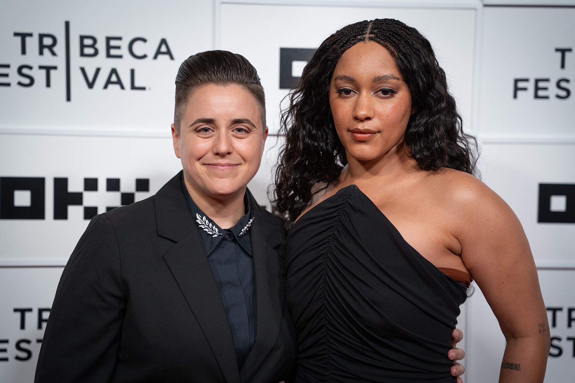 Viridiana Lieberman (L) (director, producer) and Quinn Whitney Wilson (director) at the premiere of JEAN-MICHEL at Tribeca Film Festival 2026.