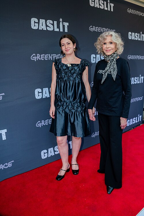 Viva Vadim(Jane's granddaughter) and Jane Fonda attend the NY Premiere of "Gaslit" at IFC Center