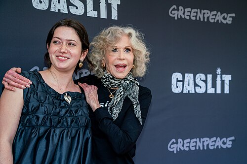 Viva Vadim and Jane Fonda attend the NY Premiere of "Gaslit" at IFC Center