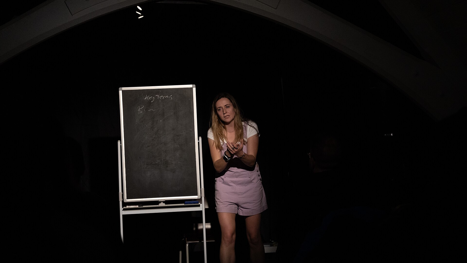 Viviane Ford at the 2024 Edinburgh Fringe Festival for New Kids on the Blockchain