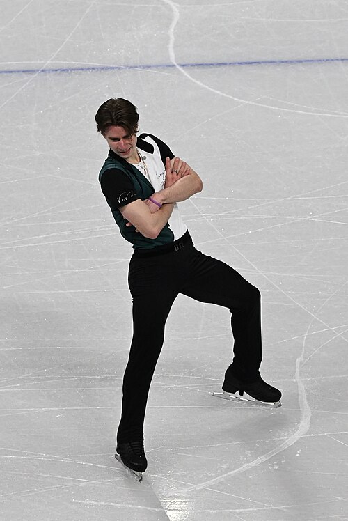 MILAN, ITALY - 07 FEBRUARY 2026: Vladimir Samoilov of Poland compete during the Figure Skating Team Event Men Single Skating-Short Program at the Olympic Winter Games Milano Cortina 2026  Milano Ice Skating Arena on February 07, 2026 in Milan, Italy