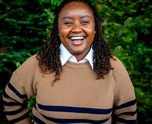 Wawira Njiru, entrepreneur, nutritionist, and philanthropist, at TED 2025 in Vancouver, Canada