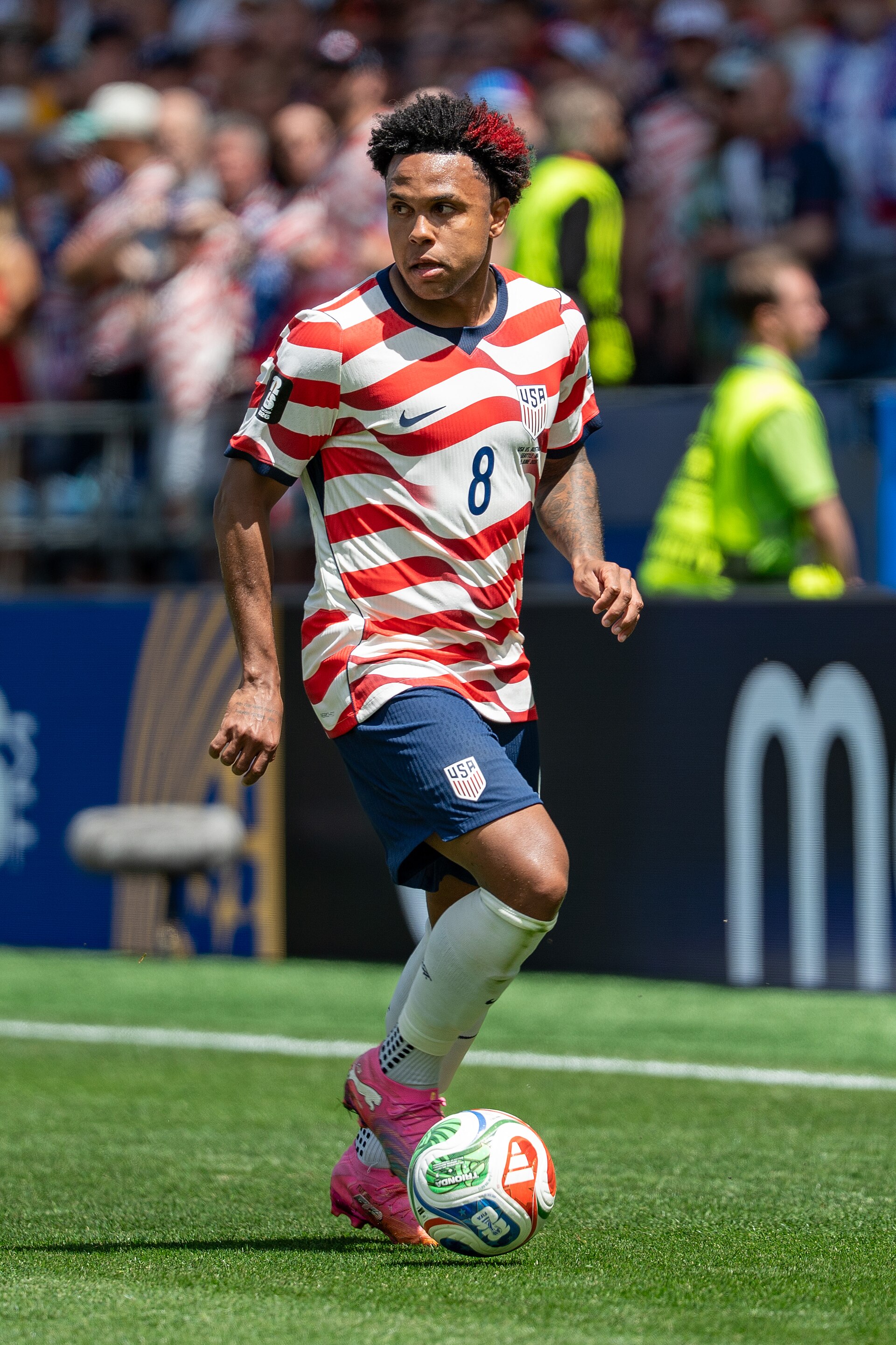 Weston McKennie during United States v Australia on 19 June 2026 at the 2026 FIFA World Cup