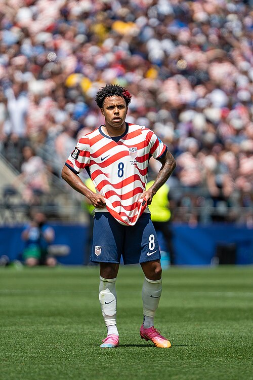 Weston McKennie during United States v Australia on 19 June 2026 at the 2026 FIFA World Cup