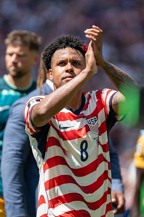 Weston McKennie during United States v Australia on 19 June 2026 at the 2026 FIFA World Cup
