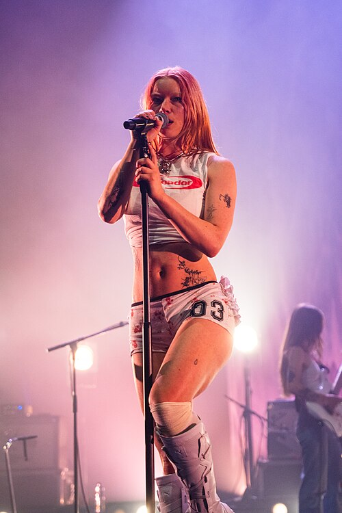 Wet Leg performing at O2 Academy Brixton in London in 2025