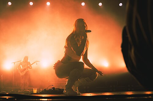 Wet Leg performing at O2 Academy Brixton in London in 2025