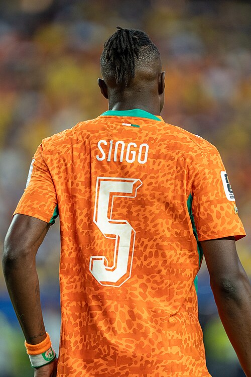 Wilfried Singo during Côte d'Ivoire v Ecuador on 14 June 2026 at the 2026 FIFA World Cup
