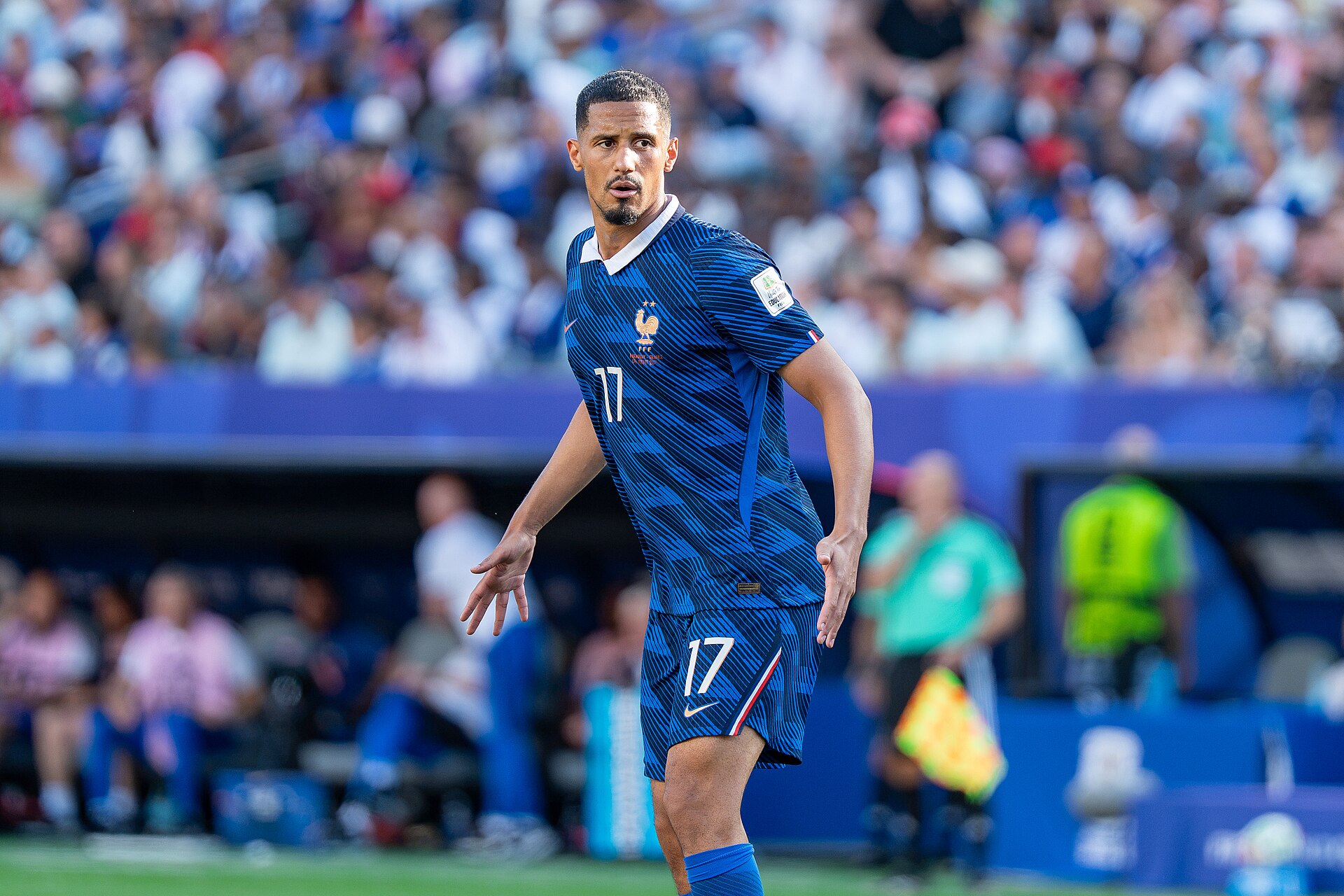 William Saliba during France v Paraguay at the 2026 FIFA World Cup