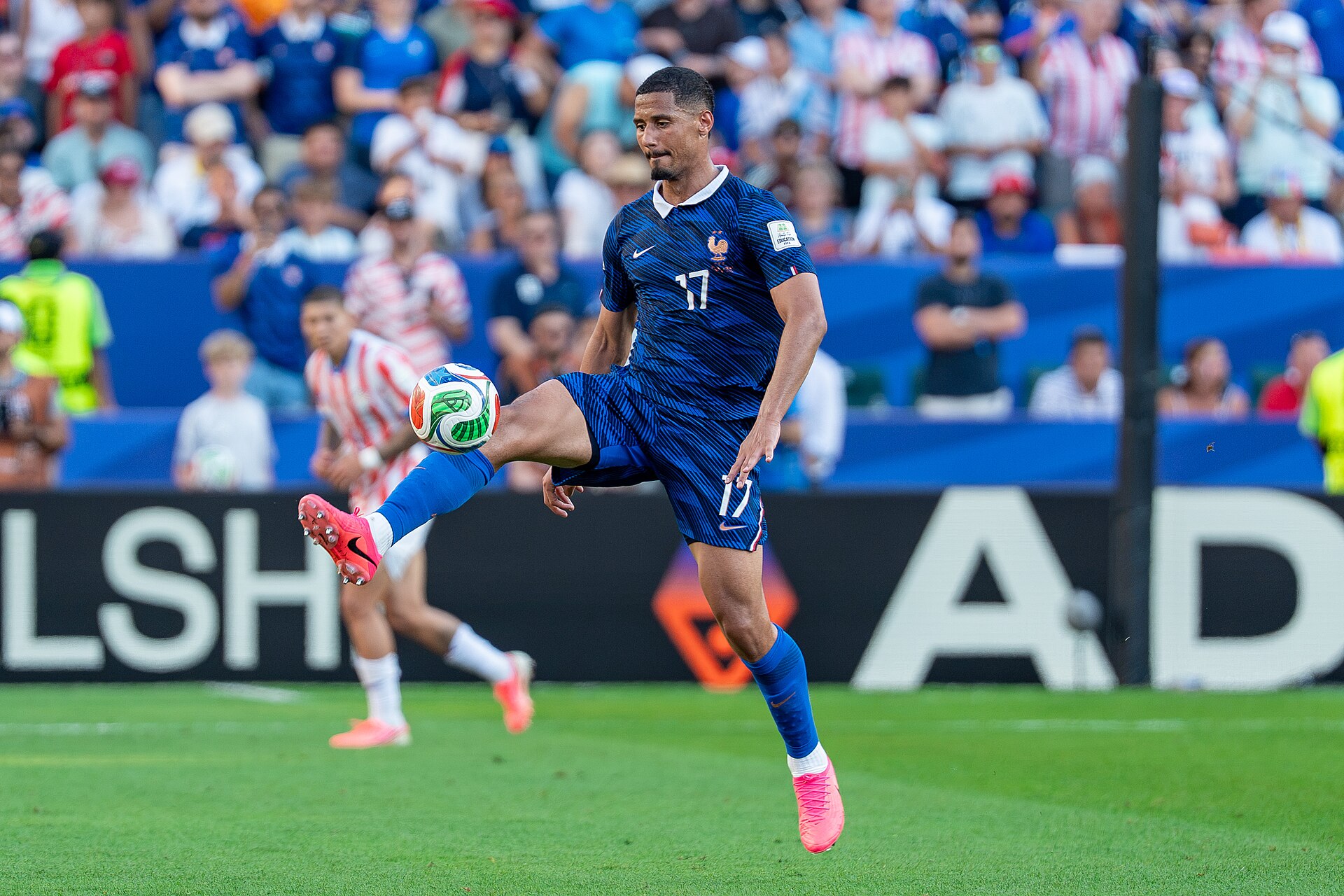 William Saliba during France v Paraguay at the 2026 FIFA World Cup