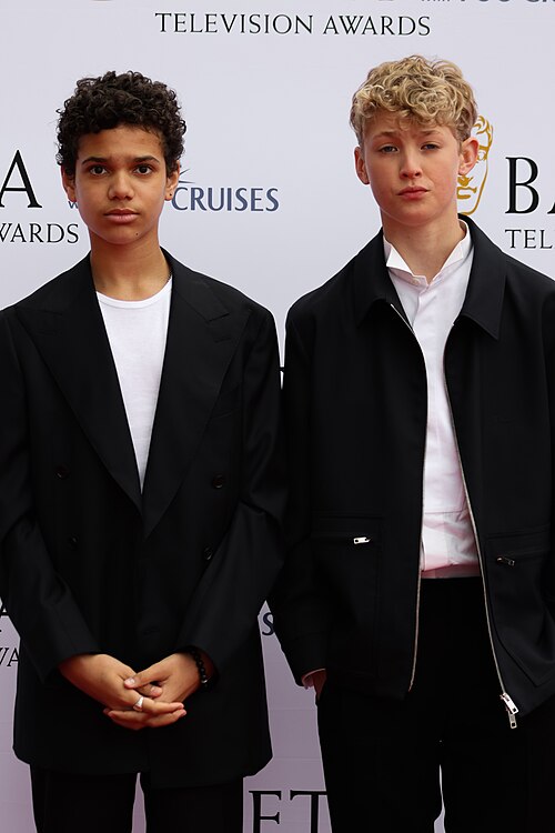 Winston Sawyers & Lox Pratt at the TV BAFTA red carpet, May 26