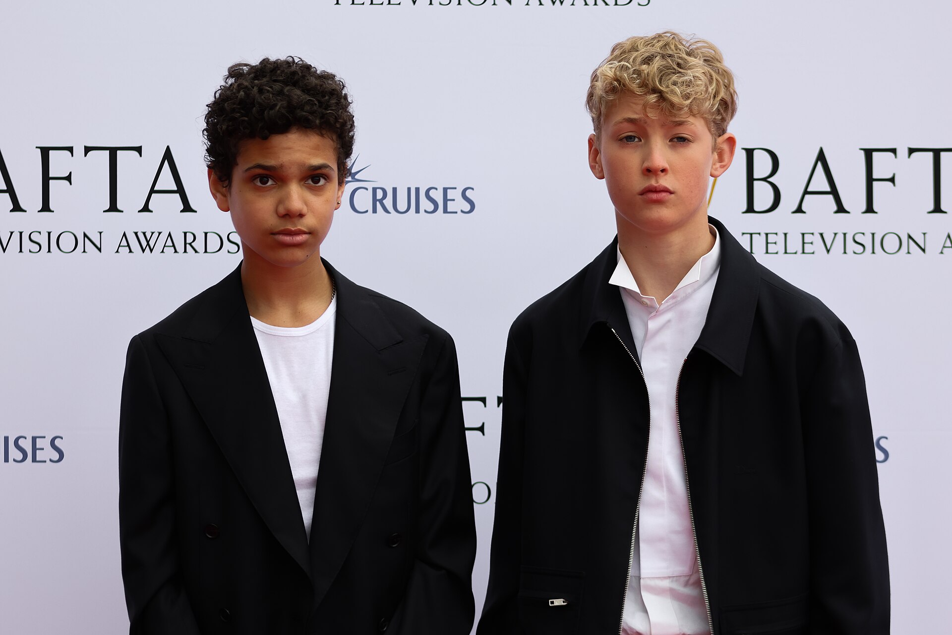Winston Sawyers & Lox Pratt at the TV BAFTA red carpet, May 26