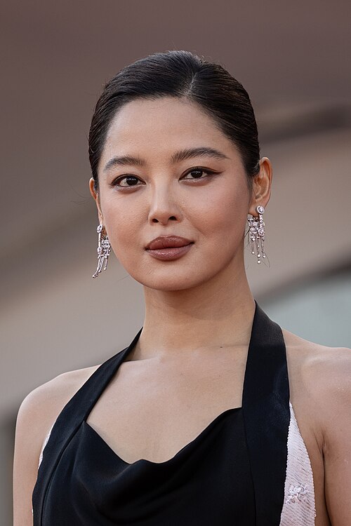 Actress Xin Zhilei at the 2025 Venice Film Festival