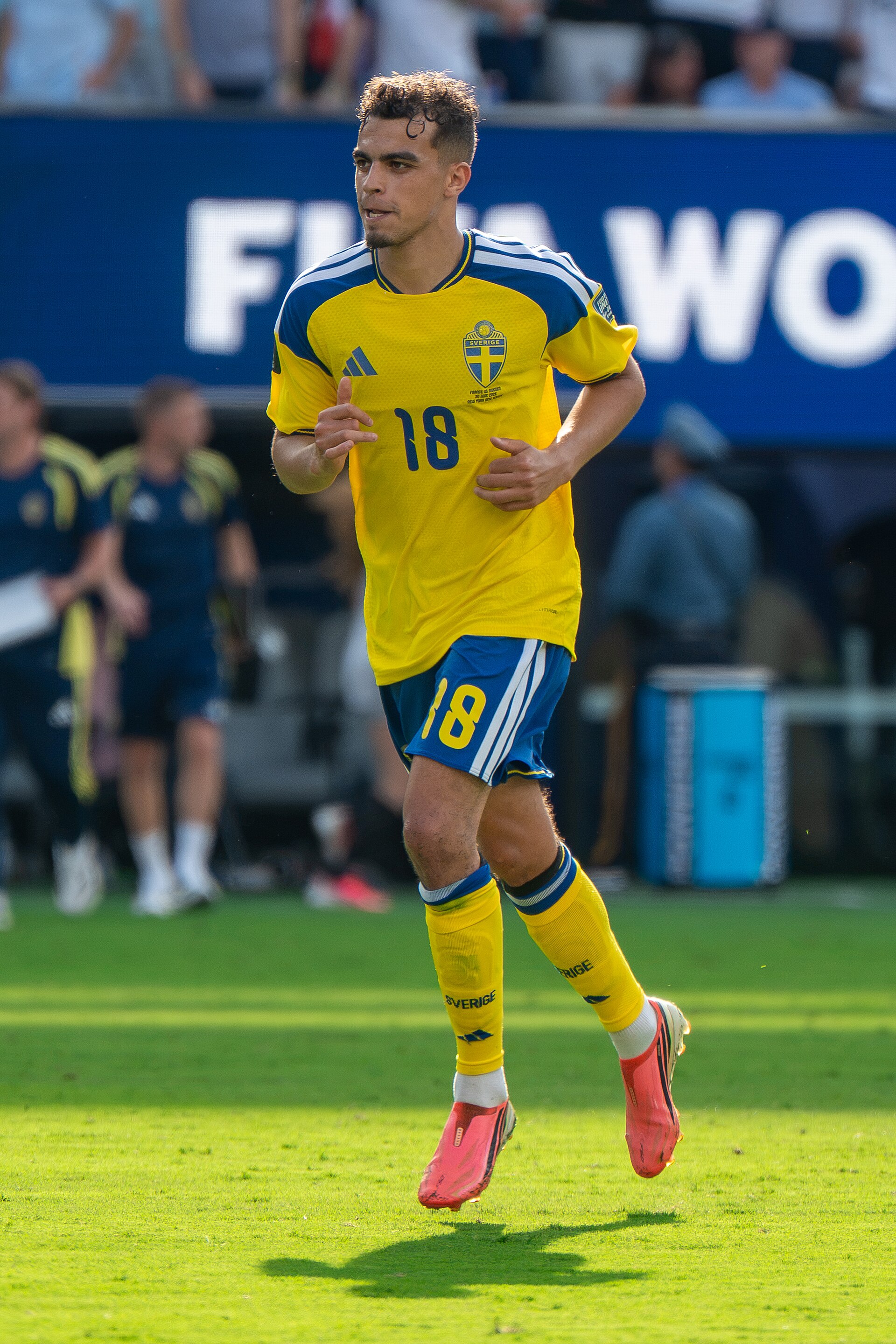 Yasin Ayari during France v Sweden at the 2026 FIFA World Cup