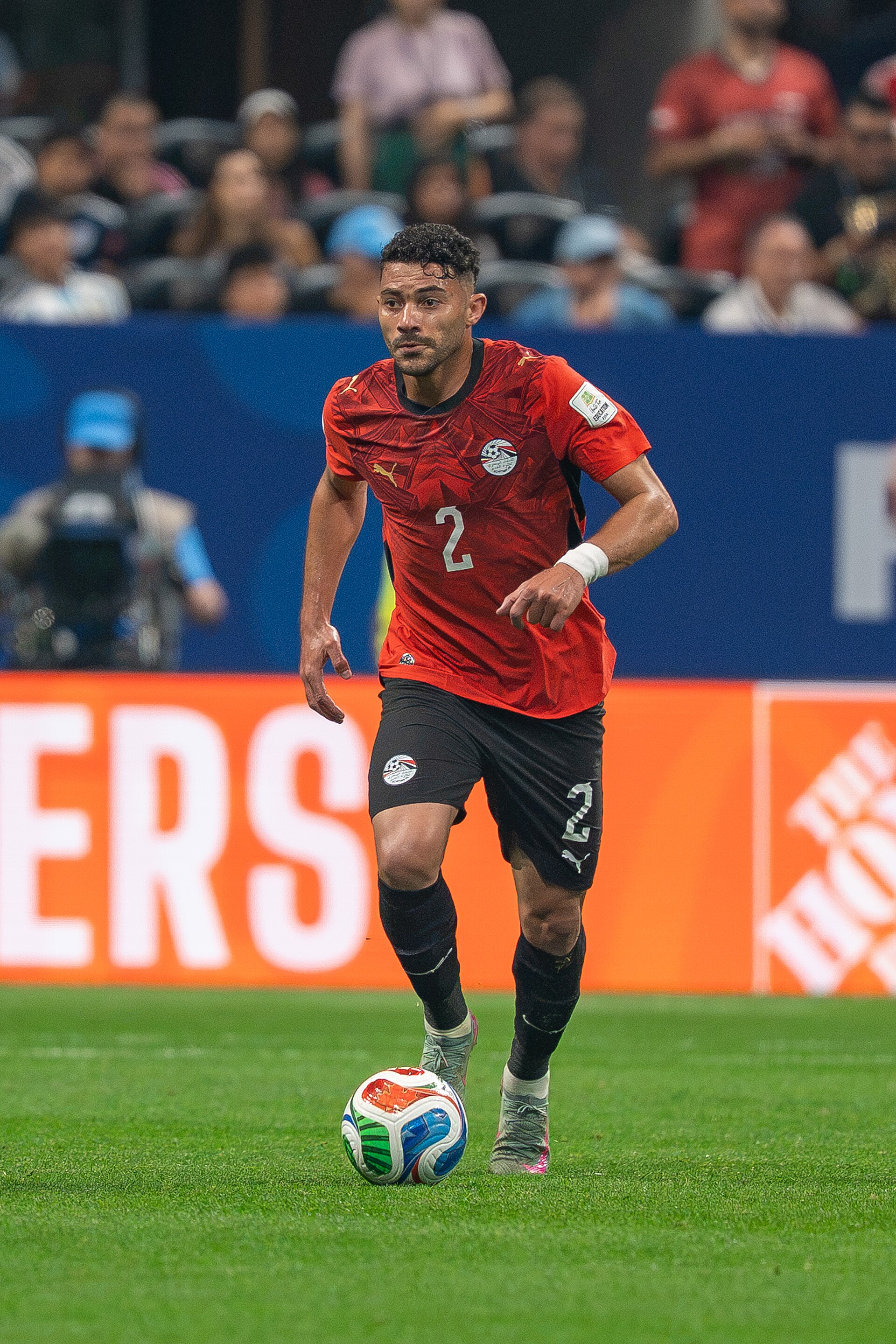 Yasser Ibrahim during Argentina v Egypt at the 2026 FIFA World Cup