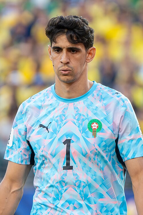 Yassine Bounou during Brazil v Morocco on 13 June 2026 at the 2026 FIFA World Cup at NY/NJ Stadium in East Rutherford, NJ