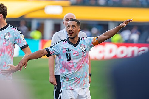 Youri Tielemans during Belgium v United States at the 2026 FIFA World Cup